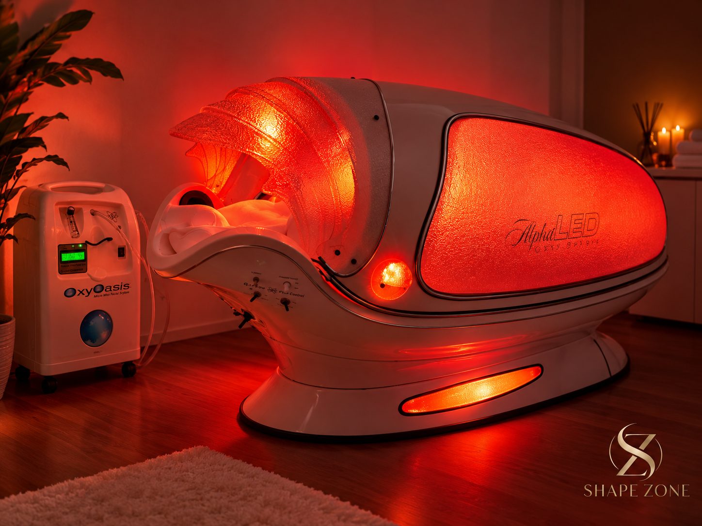 OxyOasis oxygen system used with the Alpha Reset wellness pod