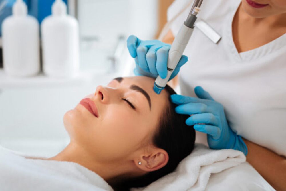 Facial treatment in progress at Shape Zone, London SW8
